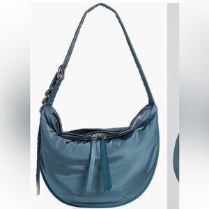 Rag & Bone Mini Spire Hobo Bag in denim blue